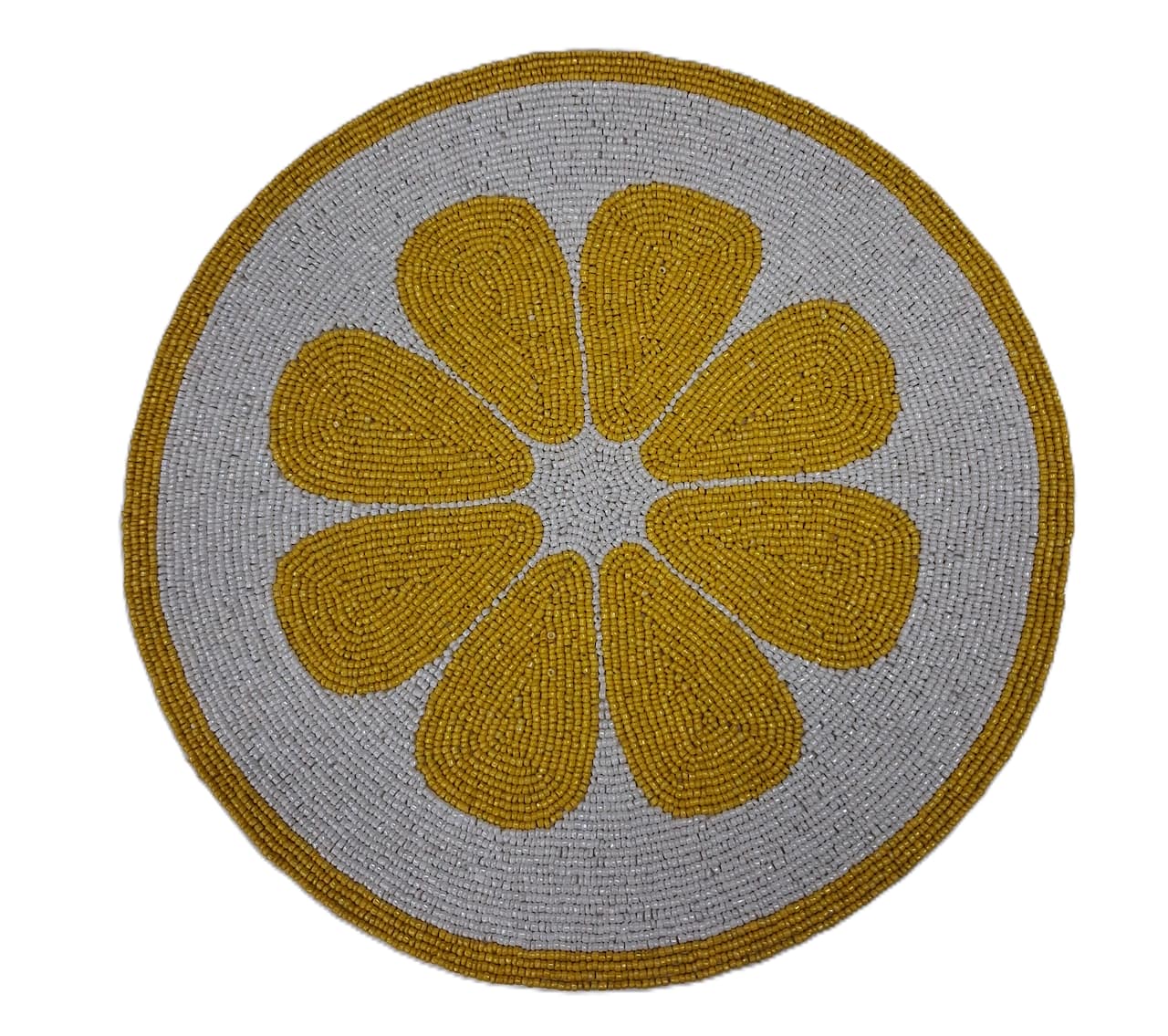 Set de table citron perlé à la main de 35,5 cm (14 po) par Ashland